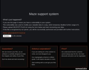 maze support