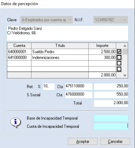 Introducción nómina desde diario ERP gextor 4